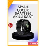 İn3dex Akıllı Çocuk Saati Siyah Adımsayar Alarm Gps Konum Takibi - Altın - Siyah - 35 - 48 mm - Standart