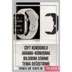 İn3dex Akıllı Saat Gps Nfc Uyku Takibi Adım Sayar - Altın - Siyah - 35 - 48 mm - Standart