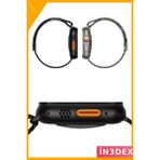 İn3dex Akıllı Saat Nabız Ölçer Uyku Takibi Adımsayar Alarm Hatırlatıcı Çağrı Cevaplama - Altın - Siyah - 35 - 48 mm - Standart