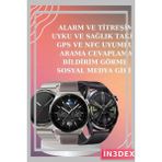 İn3dex Amoled Ekran Akıllı Saat ve Anc Bluetooth Kulaklık Uyku Nabız Takibi - Altın - Siyah - 35 - 48 mm - Standart