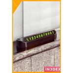 İn3dex Araç Içi Park Numaratörü Alüminyum Çevirmeli Telefon Numarası Yazma - Standart - 000-Siyah