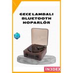 İn3dex Bluetooth Hoparlörlü Gece Lambası Dijital Saat Su Dalgası Işıklı - Standart