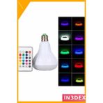 İn3dex Bluetooth Hoparlörlü Rgb LED Ampul 12W E27 Ses Lambası - Standart
