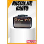 İn3dex Bluetooth Radyo Müzik Kutusu USB Sd Kart Mp3 Çalar El Fenerli - Standart