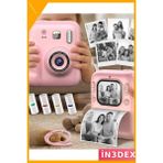 İn3dex Çocuklar Için Anında Baskılı Dijital Fotoğraf Makinesi Pembe - Açık Pembe