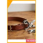 İn3dex Deri Kemer Delme Aparatı 2li Set Çanta Ayakkabı Pensesi - Standart - Ahşap - Bej - Siyah