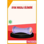 İn3dex Derin Doku Ayak Masaj Silindiri Kirpi Topu Akupunktur - 0 - Siyah