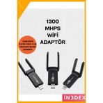 İn3dex Dual Band USB Wifi Adaptör 2.4/5ghz Yüksek Hızlı 5g - Standart
