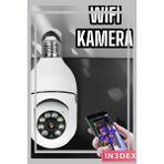 İn3dex Duylu Ampul Wifi Kamera 360 Derece Ptz Akıllı Güvenlik - Standart