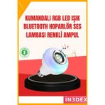 İn3dex E27 Uyumlu Müzik Çalarlı Akıllı LED Ampul 12W Bluetooth - Standart