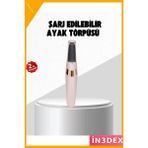 İn3dex Elektrikli Ayak Törpüsü Nasır Temizleyici 2 Vites Şarjlı - Standart - Ahşap - Bej - Siyah