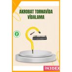 İn3dex Esnek Dar Alan Vidalama Uç Seti 12 Parça Akrobat Tornavida Bits - Standart