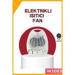 İn3dex Fanlı Elektrikli Isıtıcı 2000W 3 Modlu Kompakt Taşınabilir - 12000 W