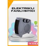 İn3dex Fanlı Isıtıcı Soğuk Hava Üfleme Özellikli Kompakt Elektrikli Soba - 1 W