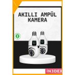 İn3dex Full Hd 1080P Kablosuz Ampul Kamera Çift Yönlü Ses - Standart