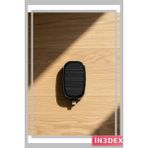 İn3dex Güneş Enerjili Mini Powerbank 1200MAH Ultra Ince - Ahşap - Bej - Siyah