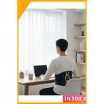 İn3dex Isıtmalı Bel ve Bacak Masaj Kemeri Vücut Destekli Rahatlatıcı - 0 - Siyah