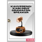 İn3dex Kablosuz Retro Radyo Hoparlör 5W Güçlü Ses USB Hafıza Kart Destekli - Standart
