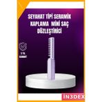 İn3dex Kablosuz USB Şarjlı Saç Düzleştirici Tarak Seyahat Boy - 0 - Siyah - Standart