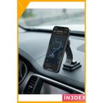 İn3dex Katlanabilir Manyetik Araç Telefon Tutucu 360 Derece Döner Stand - Standart - 000-Siyah