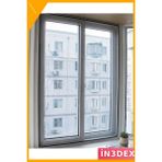 İn3dex Kesilebilir Sineklik Tül 100X150 cm Çift Taraflı Bant Hediyeli - Ahşap - Bej - Siyah - Standart