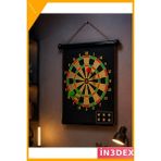 İn3dex Manyetik Dart Tahtası Seti 6 Oklu Katlanabilir Güvenli Hedef Oyunu - 00 Beyaz - Standart