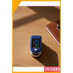 İn3dex Parmak Tipi Pulse Oksimetre Oksijen Doygunluğu Ölçer Taşınabilir