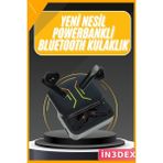 İn3dex Powerbank Şarj Kutusu Bluetooth Kulaklık Yüksek Ses - Standart