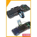İn3dex Rgb Işıklı Mekanik Oyuncu Klavyesi ve Mouse Seti - Beyaz