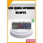 İn3dex Rgb Işıklı Oyuncu Klavye Mouse Seti Türkçe Q Ayarlanabilir Dpı - Beyaz
