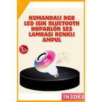 İn3dex Rgb LED Ampul Bluetooth Hoparlör 12W E27 Akıllı Renkli Işık - Standart