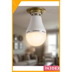 İn3dex Şarjlı LED Ampul 35W 6500K Soğuk Beyaz E27 Enerji Tasarruflu - 0,5 W