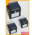 İn3dex Solar Hareket Sensörlü 20 LED Duvar Lambası IP65 Bahçe Aydınlatma - Standart