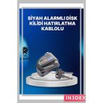 İn3dex Suya Dayanıklı 110DB Alarmlı Çelik Disk Kilidi - Standart