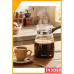 İn3dex Türk Kahvesi Makinesi 0.5l 650W Elektrikli Cam Cezve - Beyaz