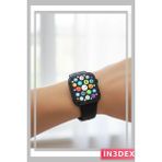 İn3dex Yeni Nesil Spor Akıllı Saat Android Ios Uyumlu Alarm Kronometre - Altın - Siyah - 35 - 48 mm - Standart