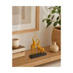 İna Design Bohem Fil Ailesi Biblo – 12 x 15 cm Dekoratif Masaüstü Obje, Modern Ev Dekoru