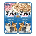 Inaba 2x40 GR Twin Packs Deniz Taraklı, Ton Balıklı ve Tavuklu Kedi Çorbası