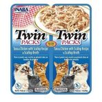 Inaba 2x40 GR Twin Packs Ton Balıklı ve Tavuklu Kedi Çorbası