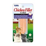 INABA Churu Kediler Tavuk ve Karides Püresi Ödül Maması - Lezzetli Kedi Atıştırmalıkları - Pürüzsüz ve Pürüzsüz Doku - Kedi Maması - 4 Tüp x 14 g