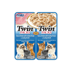 Inaba Ciao Twin Packs Deniz Taraklı Ton Balıklı ve Tavuklu 40 gr 2 Adet Kedi Çorbası