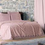İnan Home Fransız Güpürlü Dantelli Pudra Battaniye - Modern Yatak Örtüsü Takımı