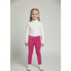 İnan Kids Kız Çocuk Fitilli Kadife Tayt - Somon Rahat Kışlık Esnek Leggings - 5 Yaş - Fuşya