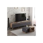 Inarch Amsterdam Tv Ünitesi Ve Concept Orta Sehpa Takım Antrasit-çırağan Antrasit - Çırağan