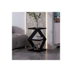 İNARCH DİZAYN Albeni Z Tasarım 3 Katlı Minimalist Yan Sehpa - Modern Sehpa, Siyah