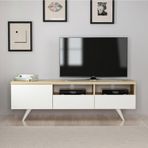 Inarch Dızayn Bruksel Tv Unitesi Beyaz/Safir Mese