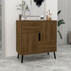 Inarch Dizayn Darien Ç001 Çok Amaçlı Ceviz Ahşap Siyah Dolap