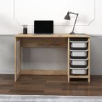 İnarch Dizayn Hero Modern Çalışma Masası - 120 cm, Antik Ceviz - Tek Ebat