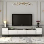 İnarch Dizayn Imaj Tv Ünitesi ve Komodin Takım (Beyaz)