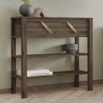 İnarch Dizayn Inarch Dizayn Henric 90 cm Tek Kapaklı Modern Dresuar – Raflı Konsol & Antre Dolabı - Ceviz